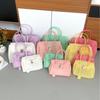 Borsa Tote in PVC Trasparente tipo Gelatina con Chiusura Borsa a Spalla Grande Capacità per Uso Quotidiano