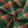 Christmas Plaid Pattern Tablecloth Pastoral Style Round Retro Luxury TableCloth with Tassel Holiday Party Table Cover Home Decor