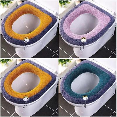 Verdickte Toilettensitzbezugmatte Winter Warm Weich Waschbar Closestool Matte Sitzbezug Toilettendeckel Pad Abdeckung Badezimmer Zubehör