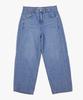 Deoseutoli Curved Cut Denim Pants (Medium Blue)