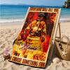 Custom Name Firefighter's Courage Beach Towel Microfiber Beach Towel, Lightweight and Quick-Dry, for Summer Travel, Swimming Pool Gift