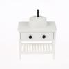 1/12 Living Scene Ornament Toys Dollhouse Simulation Sink Cabinet Model Dollhouse Bathroom Furniture Decoration Dolls House