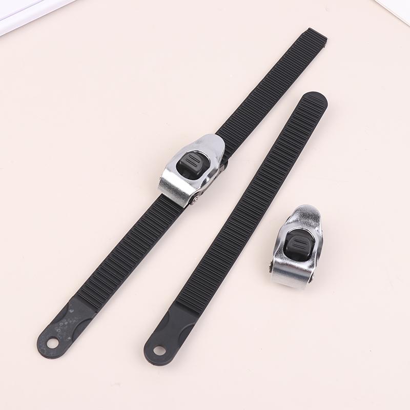 Adjustable Ski Strap Binding Attachment For Multiple Occasions With Ratchet Tongue Ladder To Secure Shoelaces For Roller Skating