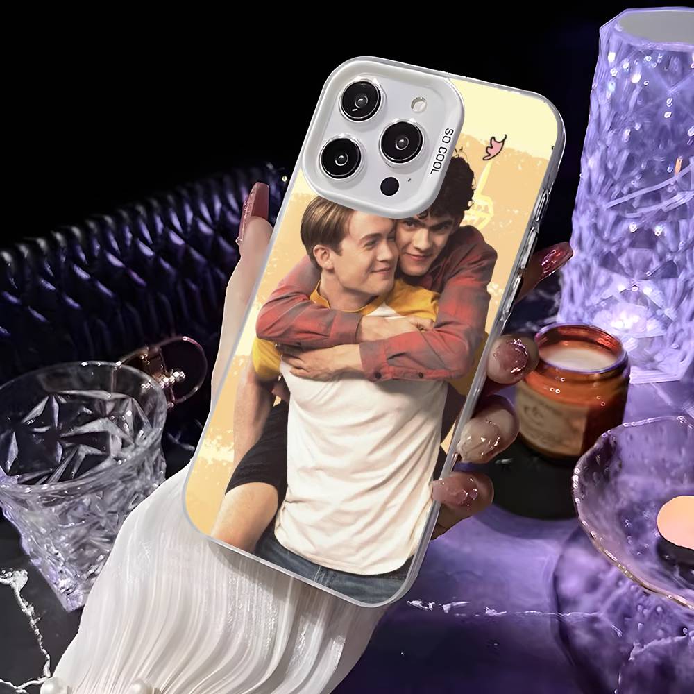 

Gay TV H-Heartstopper Phone Case For iPhone 16 15 14 13 12 11 Pro Max White Matte Laser Metallic Aurora Funda iPhone15pro