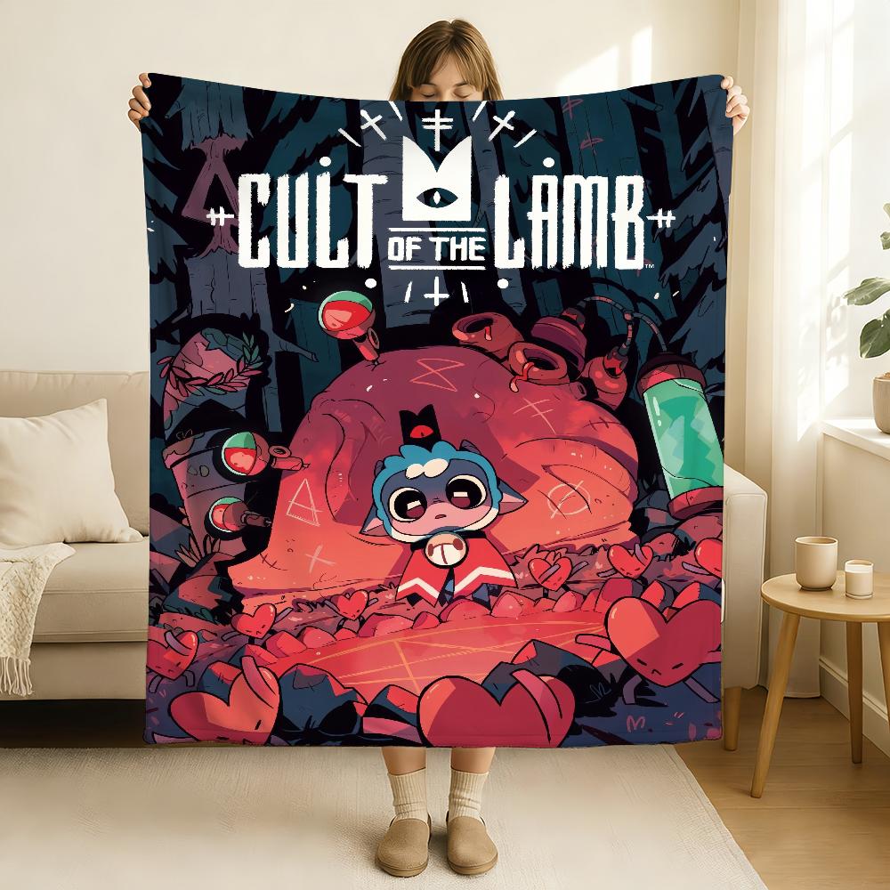 Hra Cult Of The Lamb Deku Měkká a šetrná k pokožce Pro Pohovku Postel Dřímání Přehoz Na Postel Pro Všechna Roční Období Přikrývka