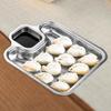 Roasting Pan Bakeware Compartment Fried Food Server for Garlic Rings Chicken