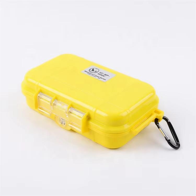 LFEDC Outdoor Clear Back Red Yellow 16cm EDC Tool Organizer Shockproof Storage Container Small Seal Waterproof Dry Box