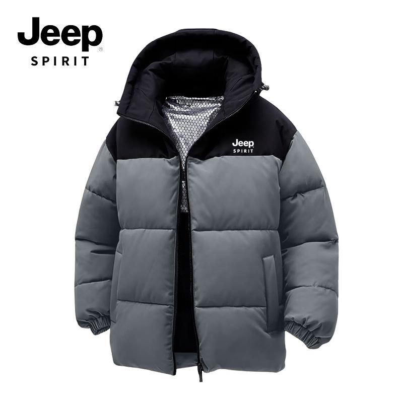 Chaqueta acolchada con capucha colorblock para hombre JEEP SPIRIT