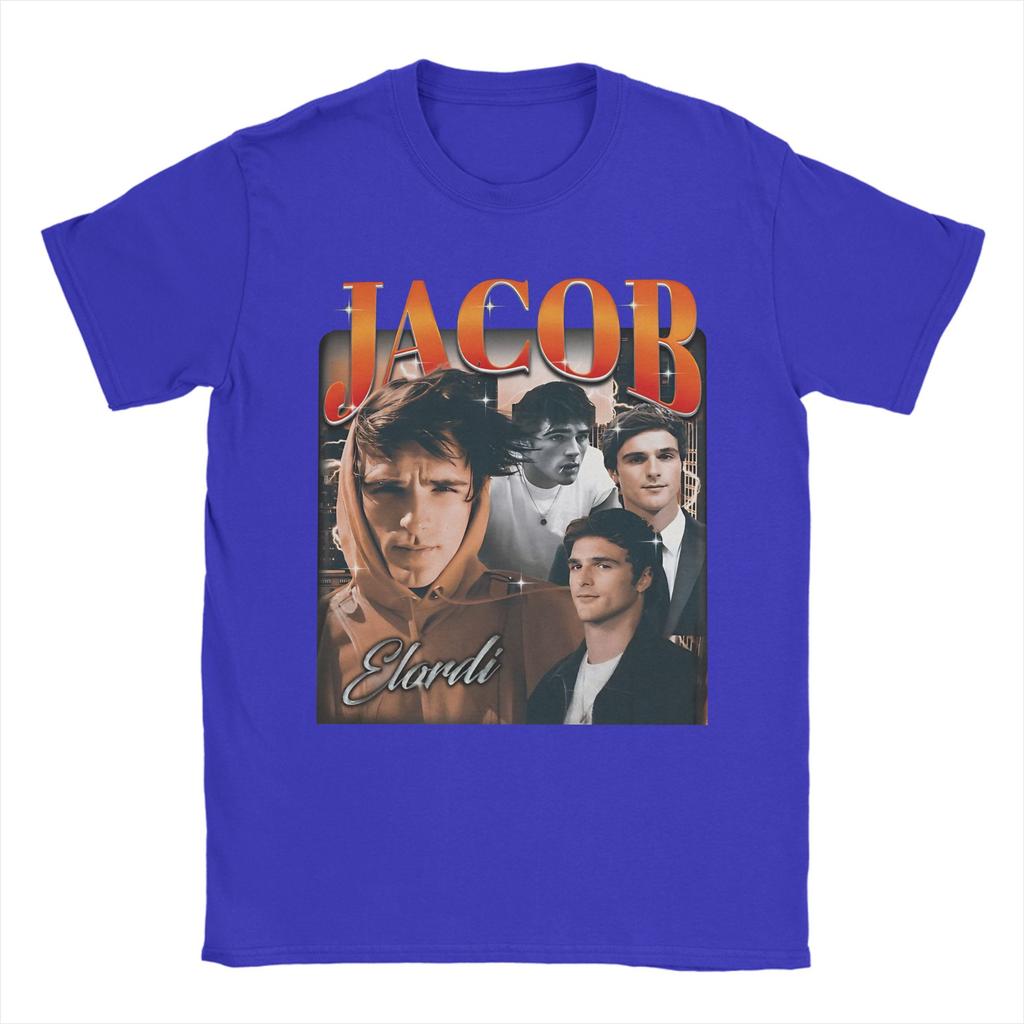 Unisex Retro Jacob Elordi Tshirts Cotton Tees Beach Vintage Short Sleeves T Shirt O Neck Hip Hop Casual Tee Shirt