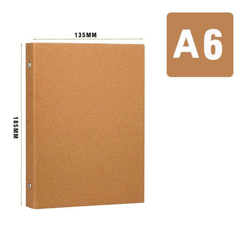 

A4 A5 B5 A6 Kraft Paper Notebook Cover Loose-leaf Albums Cover Retro Planner Journal Travel Diary Handmade Protective Cover