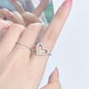 Love Simple Diamond-Set Zir*****Pening Simple Fashion Light Luxury High-End Niche Design Index Finger Combination Ring Women