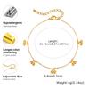 Dainty Cherry Anklet, 18K Gold PVD Stainless Steel, Waterproof Anti-Tarnish Charm Ankle Bracelet for Summer Foot Jewelry