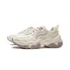 New LiNing Brown Sugar Slip Resistant, Abrasion Resistant, Breathable Low Top Casual Shoes Women's Ecru With Gray AGCV128-3