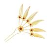 Ancient Thai Hair Sticks Rhinestone Golden Hair Fork Retro U-shaped Hairpin  Hanfu