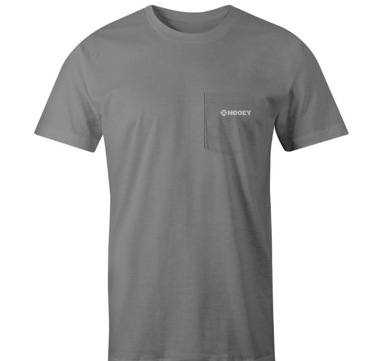 Hooey Mens Liberty Roper Graphic Grey T-Shirt HT1680GY L