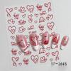 Adesivi per Unghie di San Valentino: Disegni di Labbra Sexy, Cuori, Rose e AMORE
