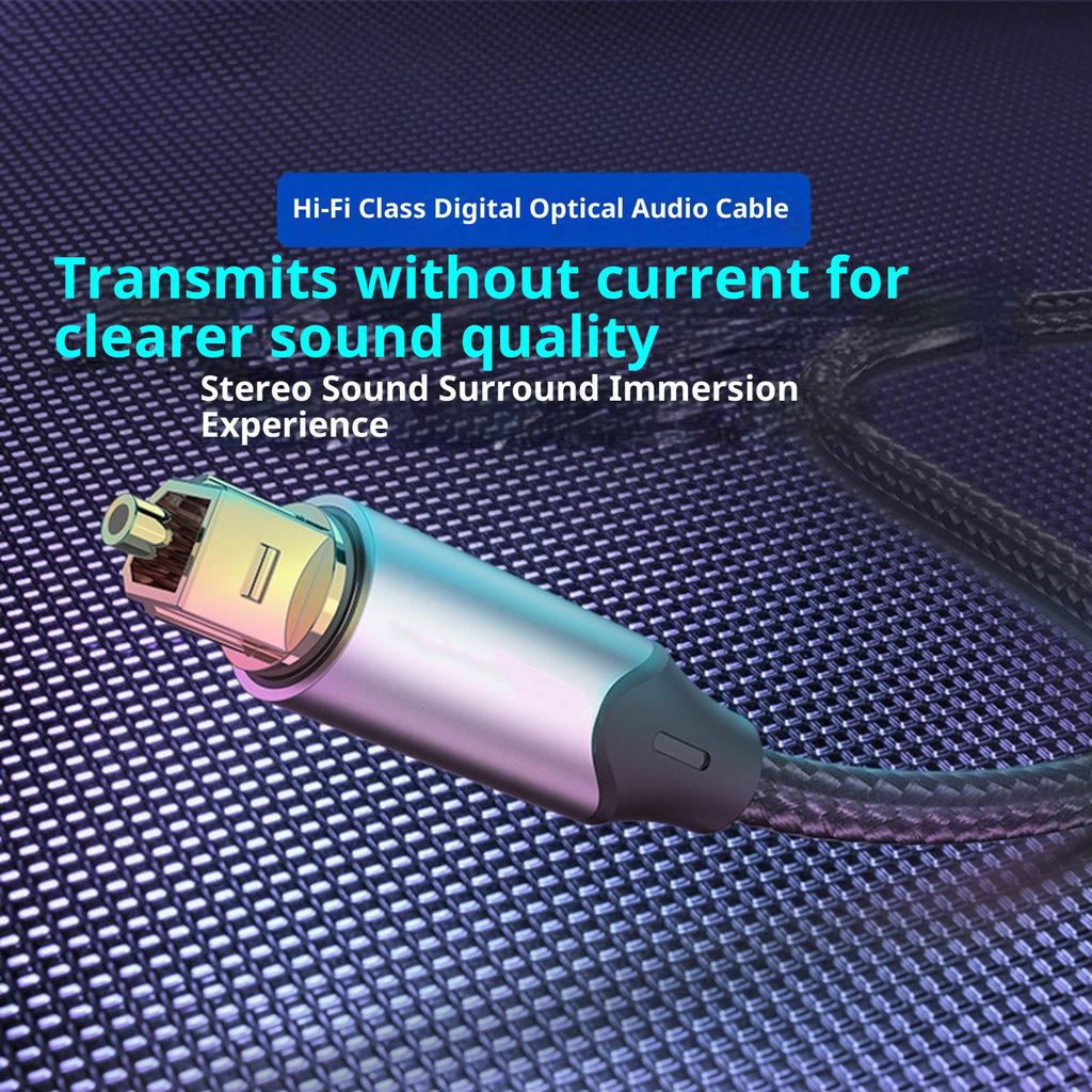 Fast speed Digital Optically Cable TOSLINK to 3.5mm Port Connection Gold Plated Plugs for Stable Sound Transmission