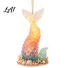 Weihnachtsgeschenke für die Familie Meeres-Thema Ornamente 2D Flaches Acryl Hängende Dekoration mit Meerestier Individuelle Baumschmuck-Designs Feiertagsdekorationen
