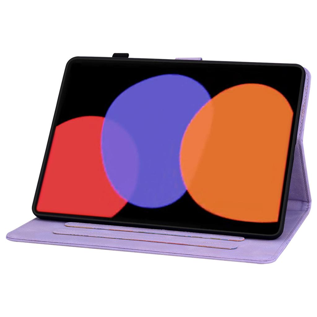 For Xiaomi Pad 6/Pad 6 Pro Case Stand PU Leather Card Holder Tablet Cover Lily Flower Design