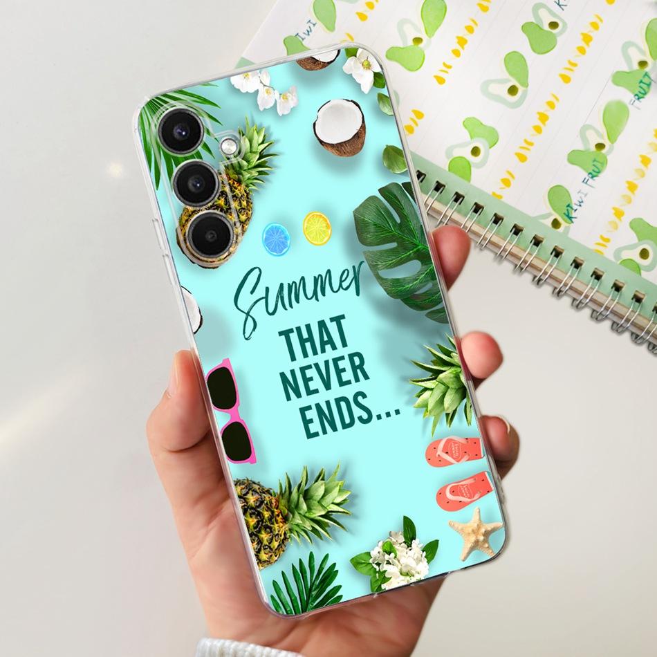 For Samsung Galaxy A24 SM-A245F Phone Case Stylish Cat Painted Soft Silicone TPU Cover For Samsung A24 A34 A54 A346B SM-A546B