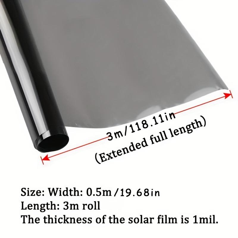 1 rull 50x300cm/19.68×118.11in 5/15/35 prosent VLT vindusfolie bilglassklistremerke solskjermfilm sommer UV-beskyttelse bilklistremerke
