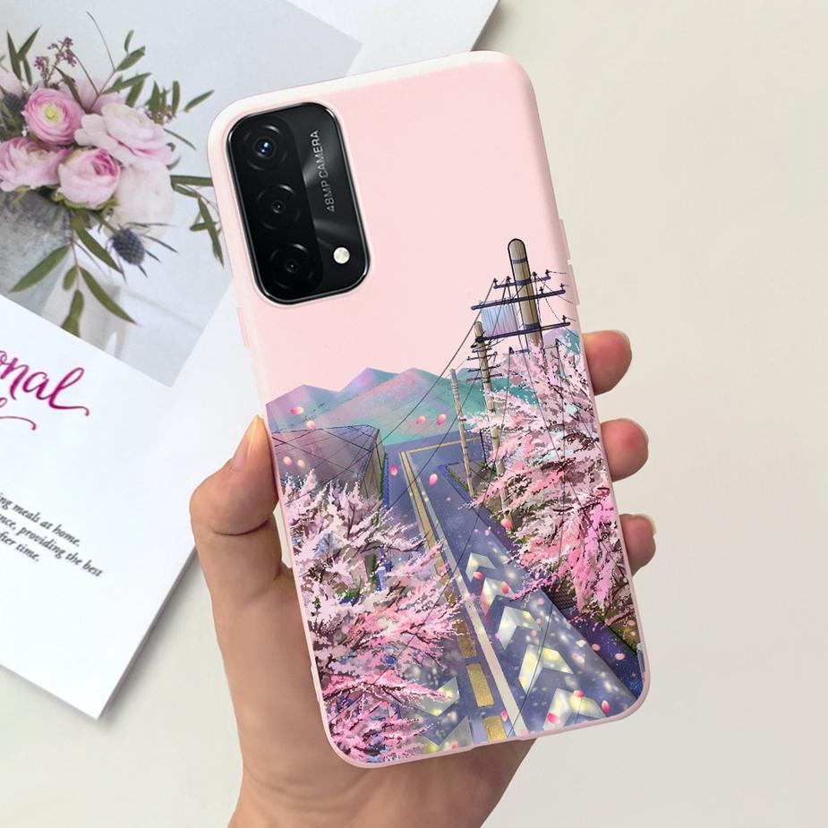 For Oppo A74 4G Case Oppo A54 A94 Cute Fashion Panted Cover Soft TPU Phone Case For Oppo A94 A 54 74 OppoA54 OppoA94 Fundas Capa