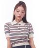 ANOETIC Anc Stripe Collar Knit_2Color