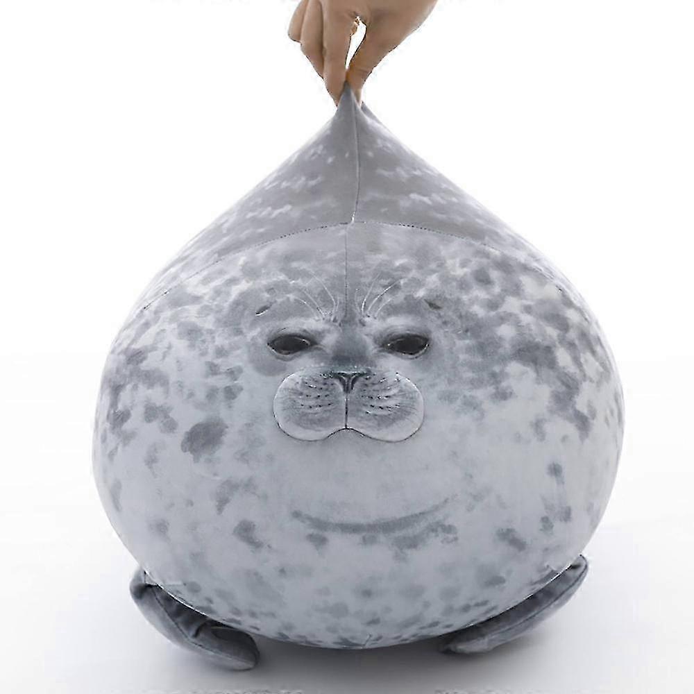 26-27 80cm Chubby 3D Novelty Sea Lion Doll Angry Blob Seal Pillow Plush Stuffed Toy Baby Sleeping Throw Pillow Gifts for Kids Girls