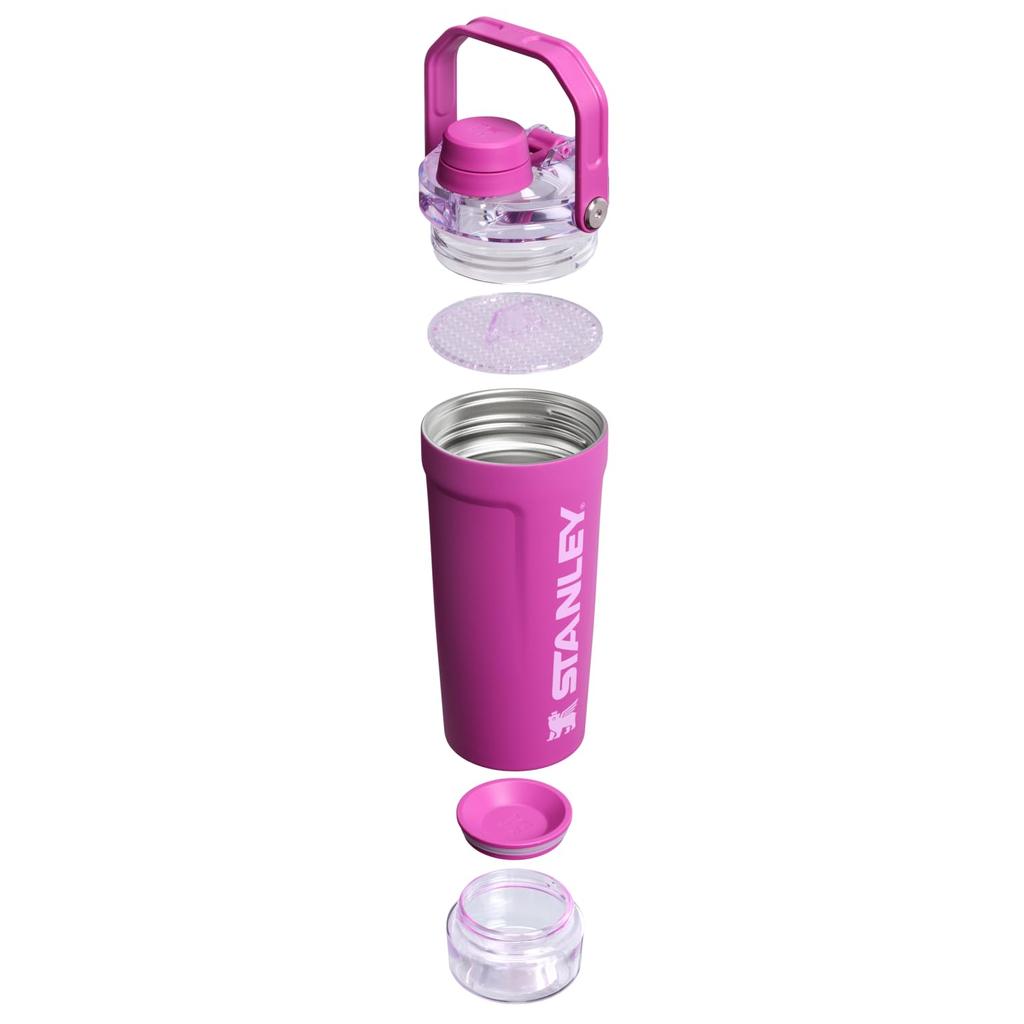 STANLEY 1913 Vitalize Shaker Vacuum Insulated Dark 20 Oz L Bottle, Blossom, / 0.59