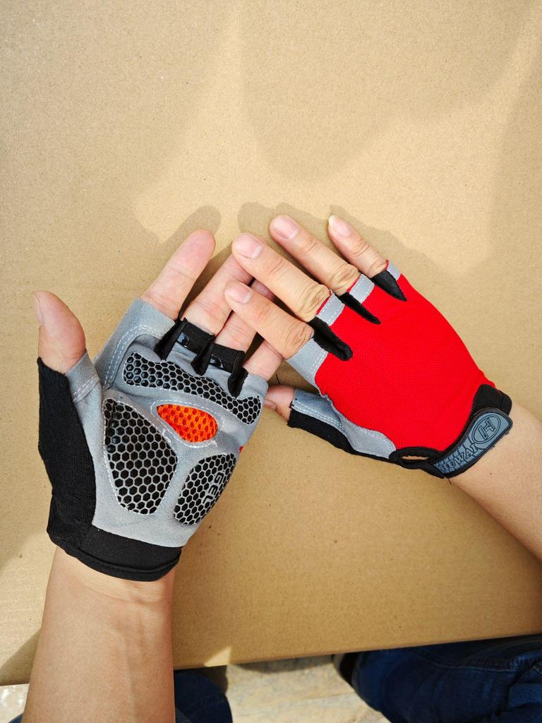 Unisex Half-Finger Gloves: Shock-Absorbing, Anti-Slip, Breathable for Cycling, Climbing, Fitness & Outdoor Sports