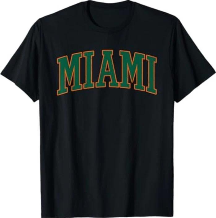 Miami - Throwback Design Print - Classic T-Shirt XS
