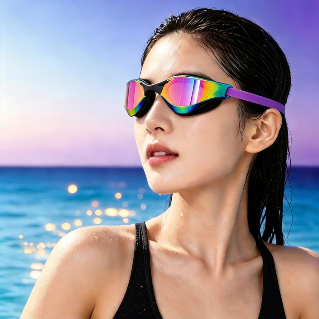 2026Highly Stylish Cold-tone Adult Swimming Goggles for Professional Competition and Training, High-definition, Anti-fog, Waterproof Swimming Glasses
