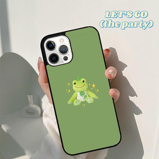 Autumu Mint Green Funny Frog Phone Case Cover for iPhone 17 Air 16 16e 15 12 11 13 14 Pro Max Apple Plus Coque
