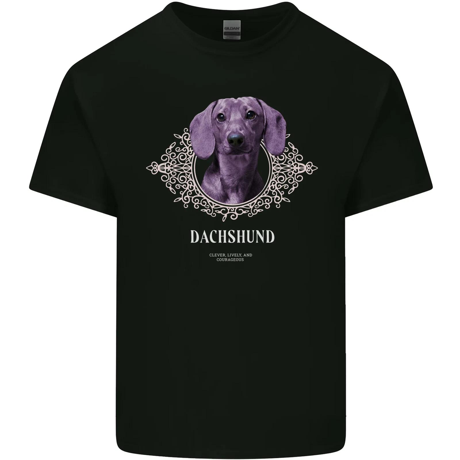 A Dachshund Dog With Decoration Kids T-Shirt Childrens L