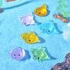Cute Luminous Flat Fish Aquarium Tank Decoration Accessory Resin Mini Figurine