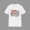 Rainbow Heart Peace Sign T-Shirt and Kids Tshirt | Retro Pride LGBTQIA+ Graphic Tee