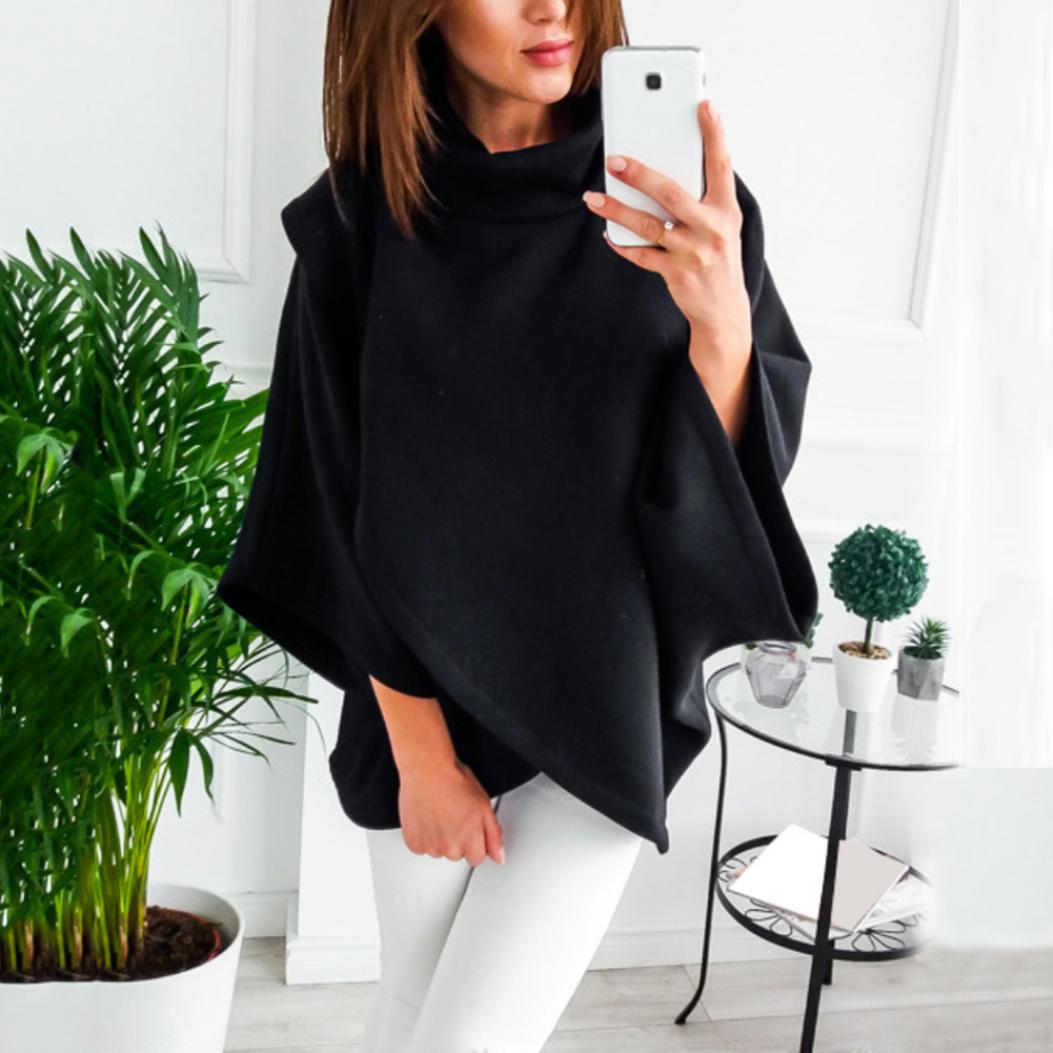 Poncho Châle Cape Tricoté Femme - Manches Chauve-souris, Glands - Taille Unique - Neuf Avec étiquette