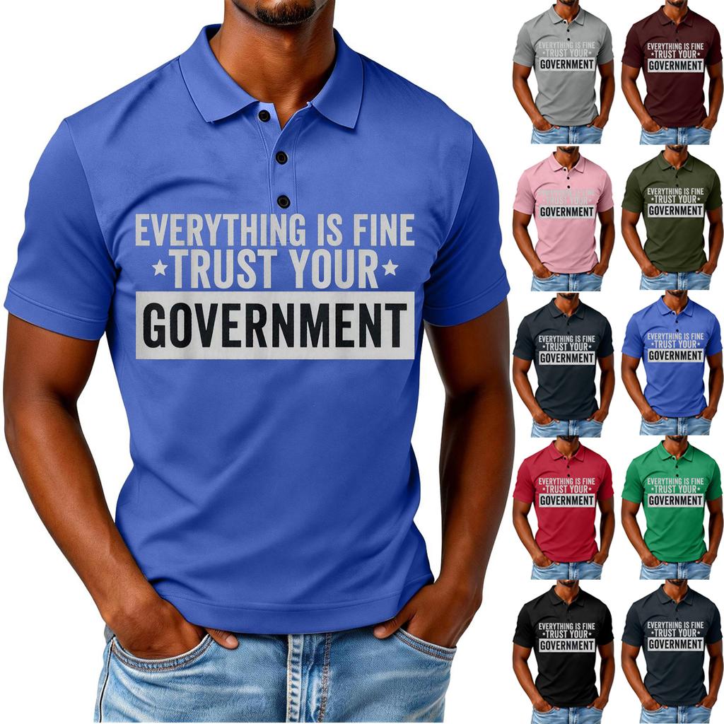 Everything is Fine Trust Your Government Funny Humor Quote T-Shirt