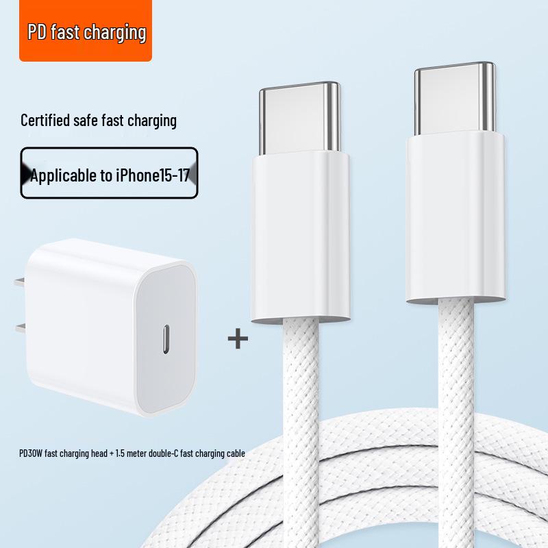 30W Charger for iPhone 14/16 Pro Max with Fast Charging Cable