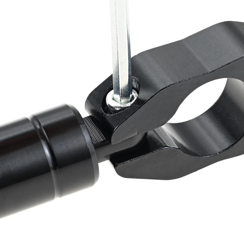 SURIEEN Motorcycle Handlebar Aluminum Alloy Motorcycle Balance Bar Stabilizer with Adjustable Universal Fit Brace, Length, Anti-Vibration, (Black)