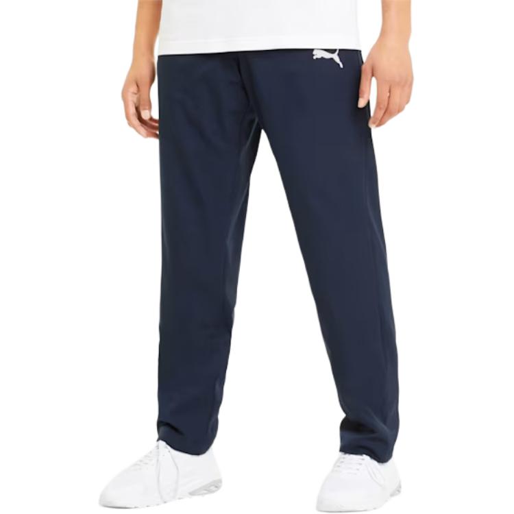 Puma Logo Elastischer Bund Freizeithose Herren Hosen Blau 588882-06