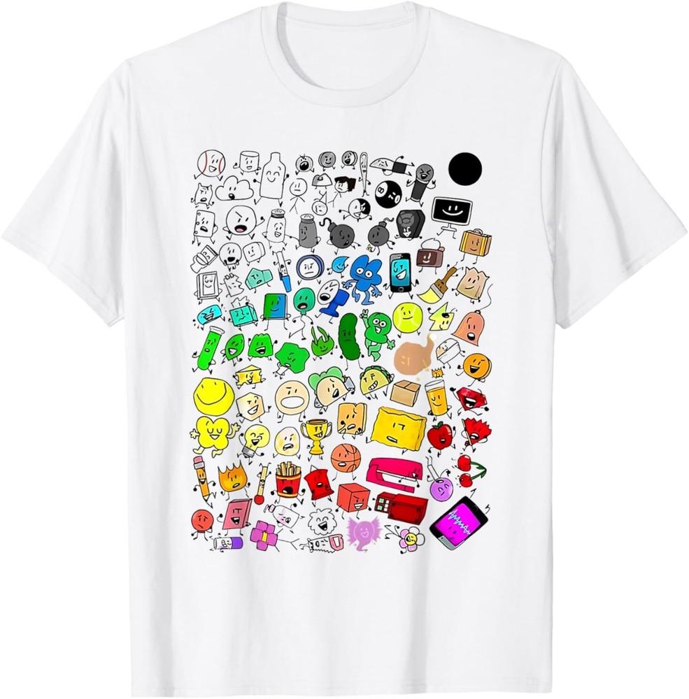 Футболка с персонажами Bfdi Inanimate Insanity, унисекс XXL
