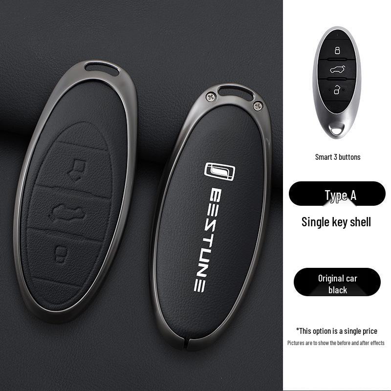 FAW Bestune T77/T99/B70 Car Key Case with Buckle, Full Wrap Shell for T55/T33, Unisex Design