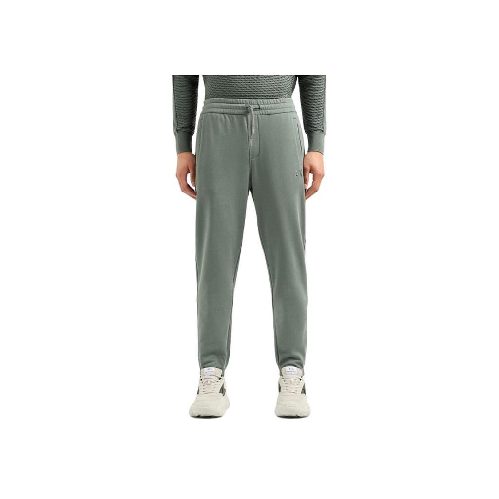 Armani Exchange Solid Color Embroidered Letter Casual Knit Sports Pants Men Bottoms Green 3DZPLF-ZJ4XZ-11888