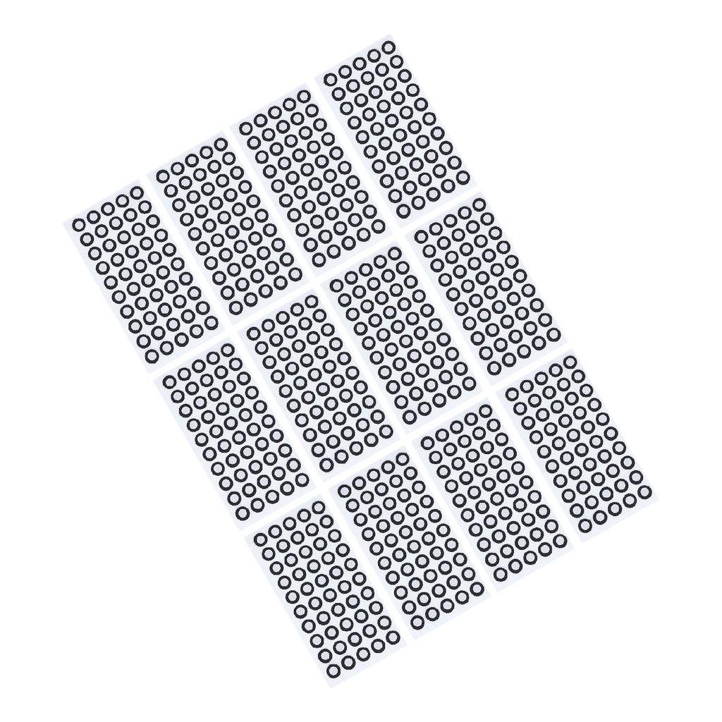 12 Sheet 3D Scanning Marker Reflective 6mm ID 10mm Outer Diameter 3D Tracking Dot for Reverse Engineering Quality