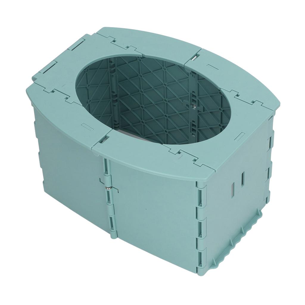 Toddler Potty Foldable PP Portable Baby Toilet for Camping Travel Long Distance Driving Green