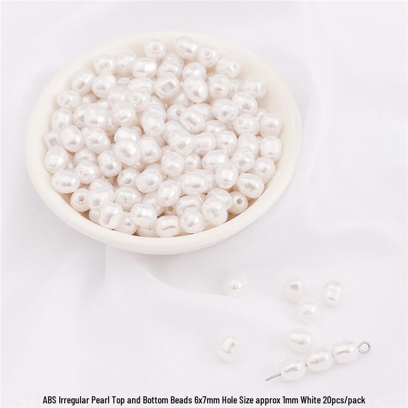 High-Gloss Irregular Imitation Pearl DIY Jewelry Kit - Bracelet, Pendant, Headdress Charms