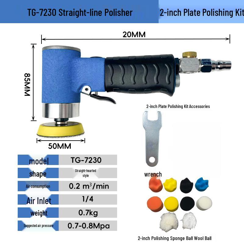 2-inch Mini Pneumatic Sander Polisher Kit