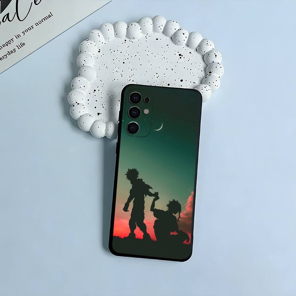 Shonen Anime-My -H-Hero -Academia Soft Silicone Case for Samsung S25, S24, S21, S22, S23, S30, Ultra, S20, Plus, FE, Lite-Black