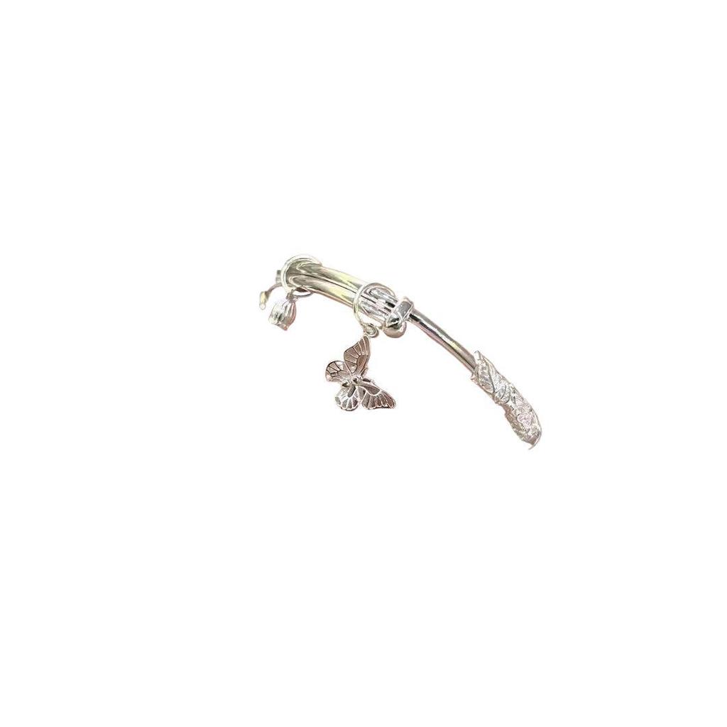 999.9 Pure Silver Bangle - Women's Sterling Silver Bracelet, Qixi Valentine's Day Gift for Wife or Girlfriend